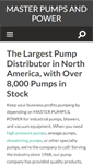 Mobile Screenshot of masterpumps.com